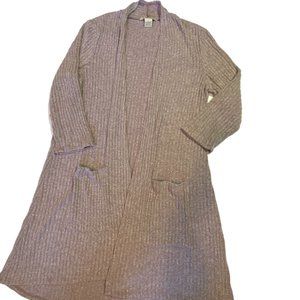 Belah & Codey Mauve Cardigan Sweater - Long - Size Large